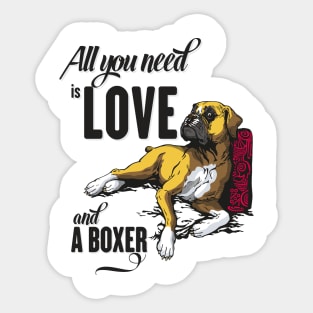 All You Need is Love and a Boxer Sticker